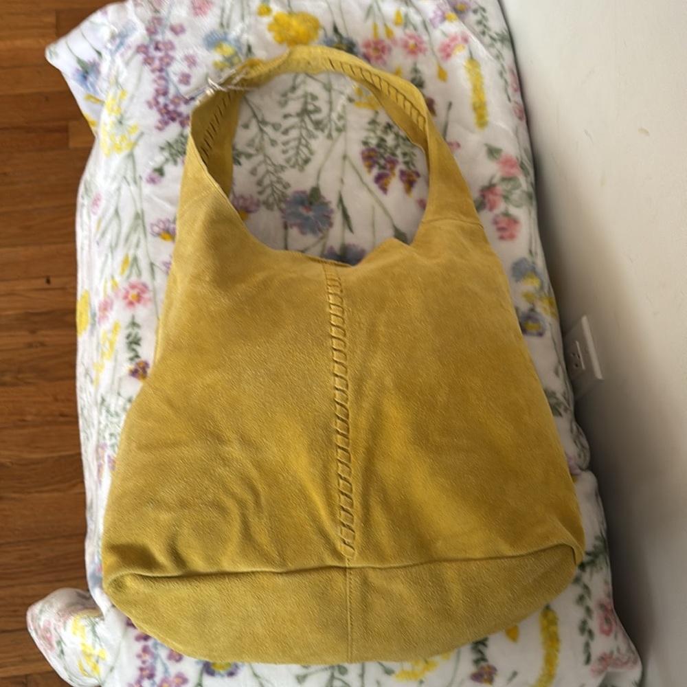 COPY - New 100% genuine suede yellow Haute Hippie Hobo with detachable pouch 🍀🍀 - Picture 7 of 13